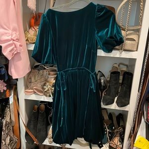 Nicola Bathie for Antonio Melani Green velvet dress